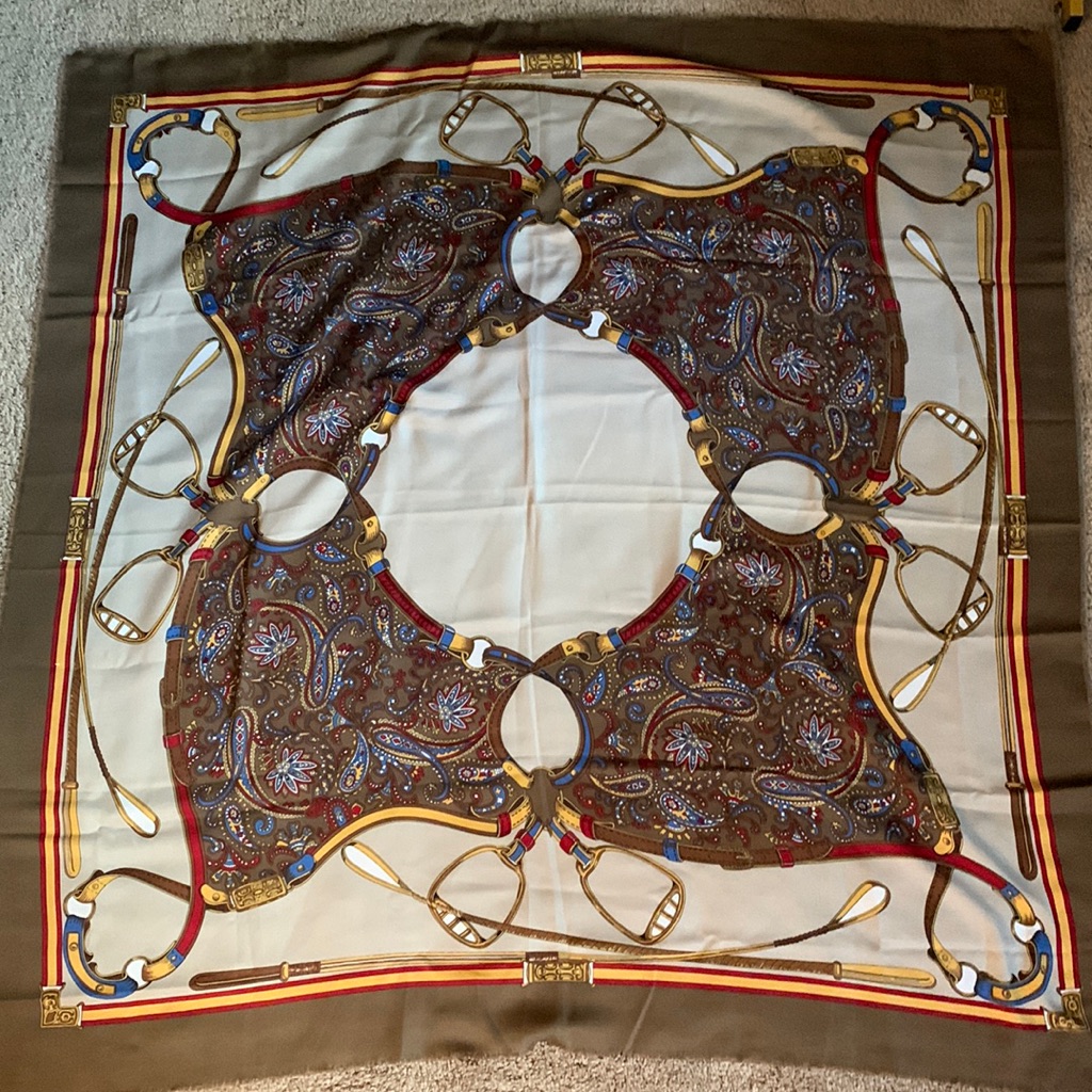 Large Pattern Square Scarf